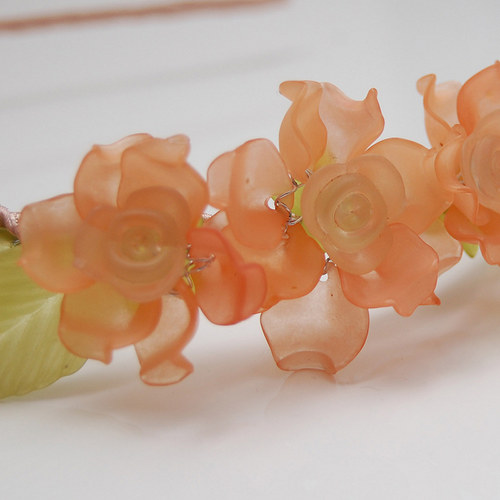 Peach roses ... čelenka — foto 4