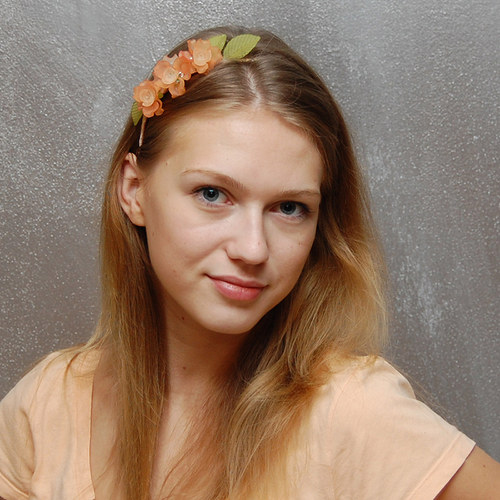 Peach roses ... čelenka — foto 5