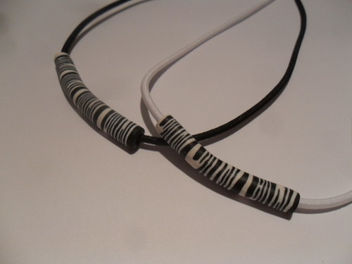 WHite náhrdelník Zebra — foto 3