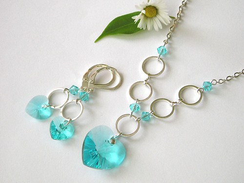 Swarovski sada Light Turquoise ( 10 + 18 ) — foto 2
