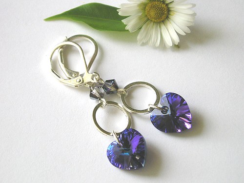 Swarovski náušnice Heliotrope AB — foto 2