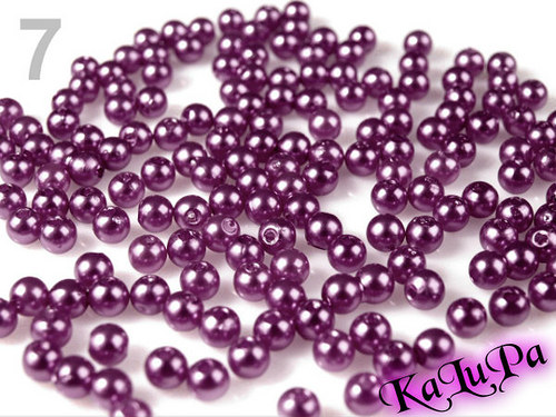Korálky GLANCE plast kulička Ø4mm-100/ks 14,- — foto 3