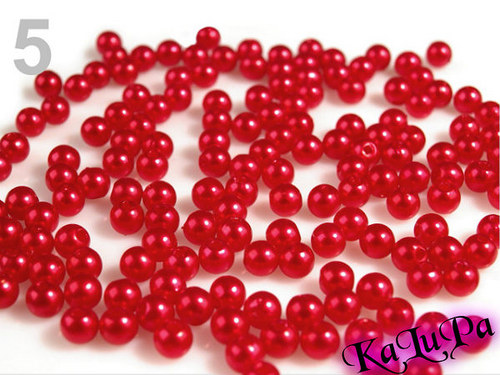 Korálky GLANCE plast kulička Ø4mm-100/ks 14,- — foto 4