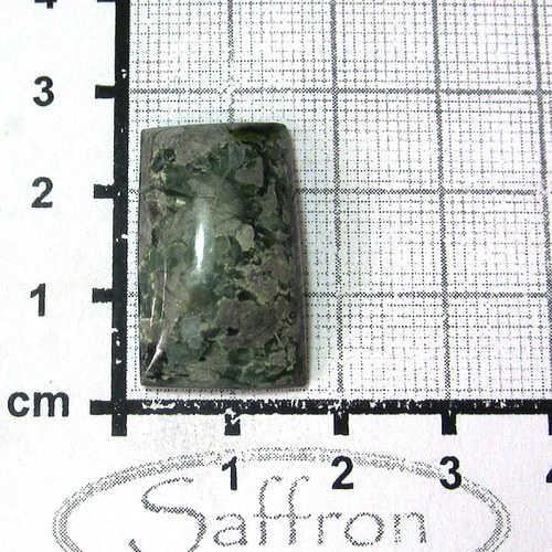Serpentinit s živcem, kabošon č.1 — foto 2