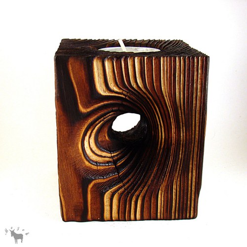Dřevěný svícen — foto 5