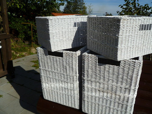 Koše bílé vysoké 55 cm — foto 4