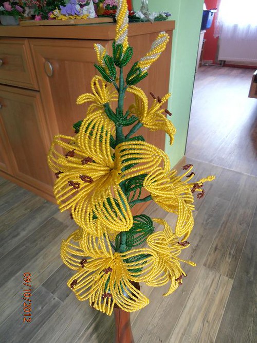 Lílie z korálků — foto 5