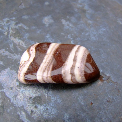 Jaspis zebra -kabošon č .439 — foto 2