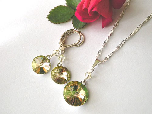 Swarovski sada Rivoli Luminous Green — foto 3