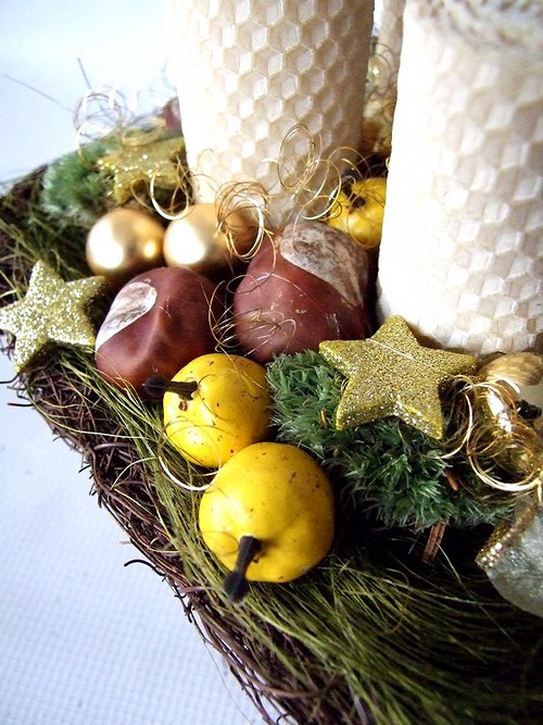 Adventní svícen medový III — foto 4