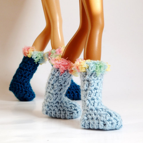 JUTTI FRUTTI sněhule pro Barbie - modré — foto 2