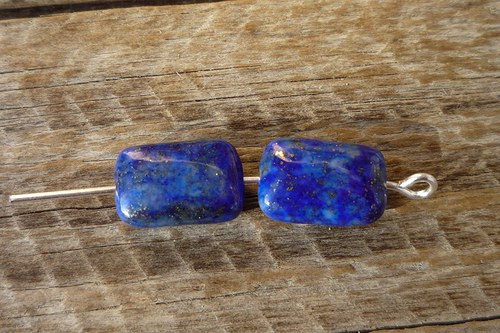 2x vrtaný lapis lazuli č. L7388 — foto 2
