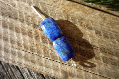 2x vrtaný lapis lazuli č. L7409 — foto 2