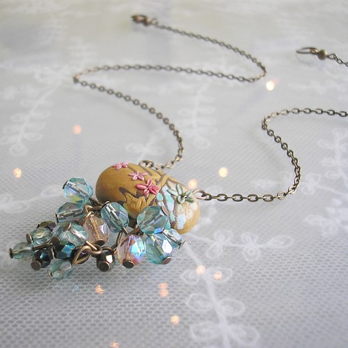 Medailon Flower Button - Art Nouveau — foto 6