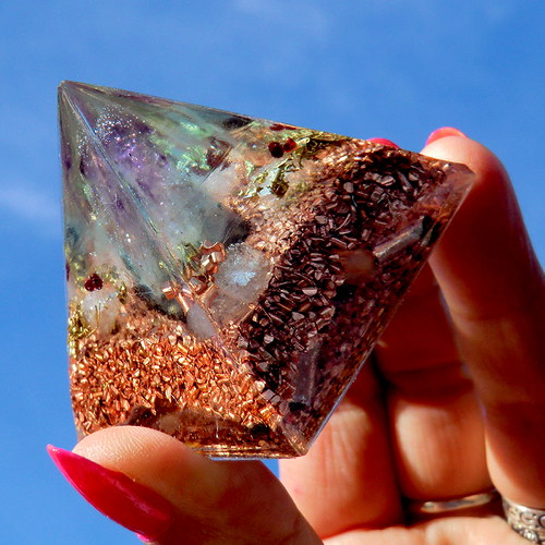 Orgonit 3 - Pyramida 5x4,5 - Ametystový hrot — foto 3