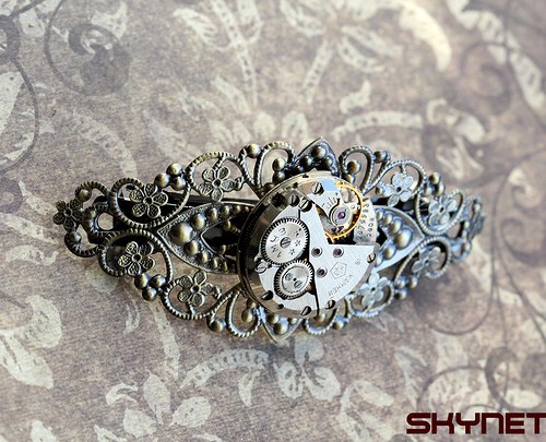 Steampunková spona do vlasů — foto 2