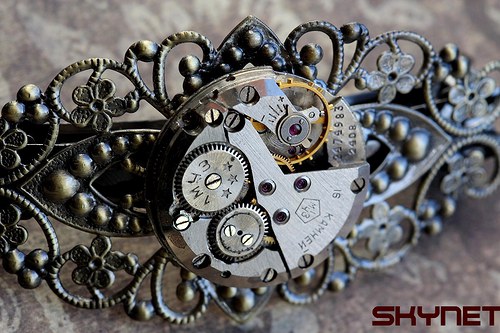 Steampunková spona do vlasů — foto 3
