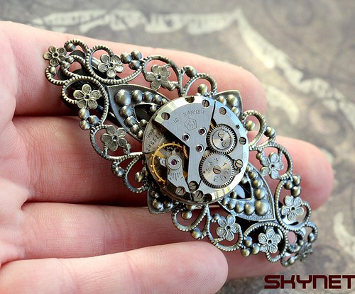 Steampunková spona do vlasů — foto 5