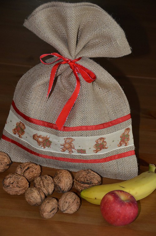 Jutový mikulášský – s medvídky — foto 2