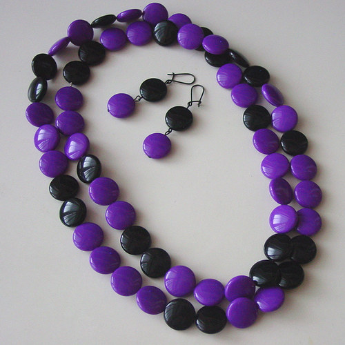 PURPLE/BLACK - souprava — foto 2
