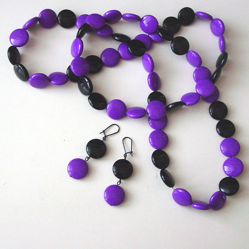 PURPLE/BLACK - souprava — foto 3
