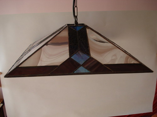 Fialová Tiffany lampa — foto 5