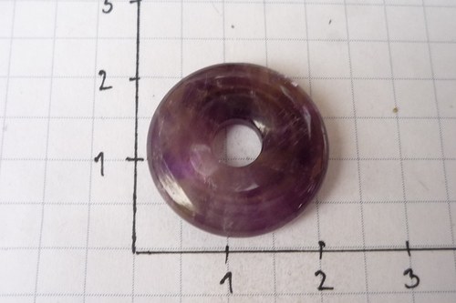 Donut 2 cm, ametyst č. L7477 — foto 2