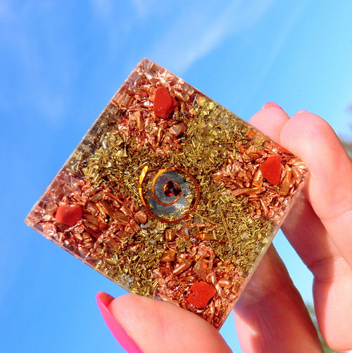 Orgonit* (4)Velká pyramida/Broušená *Meditační* — foto 3