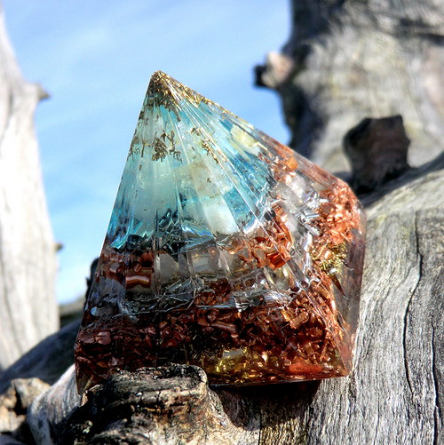 Orgonit* (4)Velká pyramida/Broušená *Meditační* — foto 5