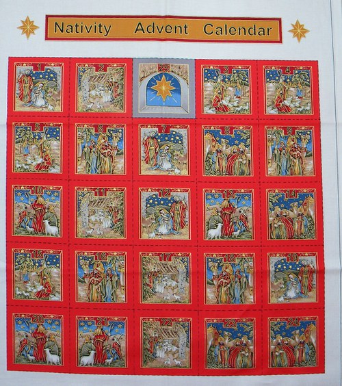 Panel látky - adventný kalendár — foto 3