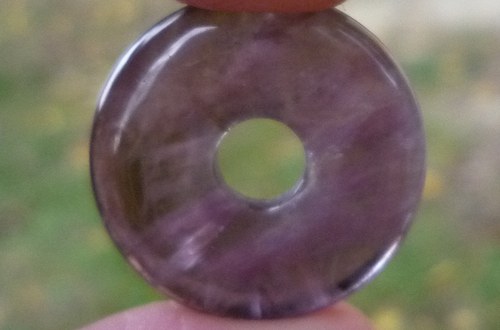 Donut 2 cm, ametyst č. L7508 — foto 2