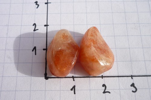 2 x - mini sluneční kámen č. L7527 — foto 2