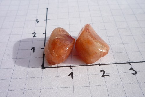 2 x - mini sluneční kámen č. L7527 — foto 3