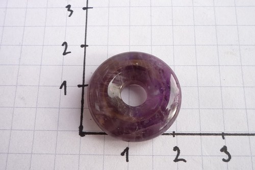Donut 2 cm, ametyst č. L7534 — foto 2