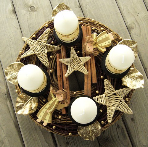 Adventní svícen "Andělské duo" — foto 5