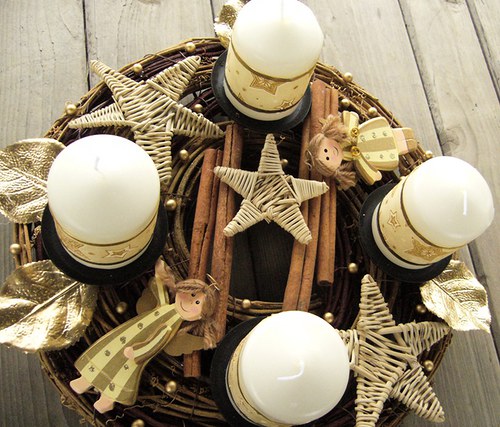 Adventní svícen "Andělské duo" — foto 6