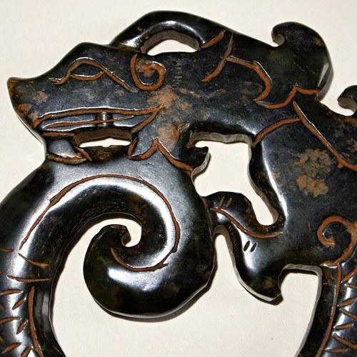 Amulet Tibet - DRAK extra, zelený jadeit — foto 2