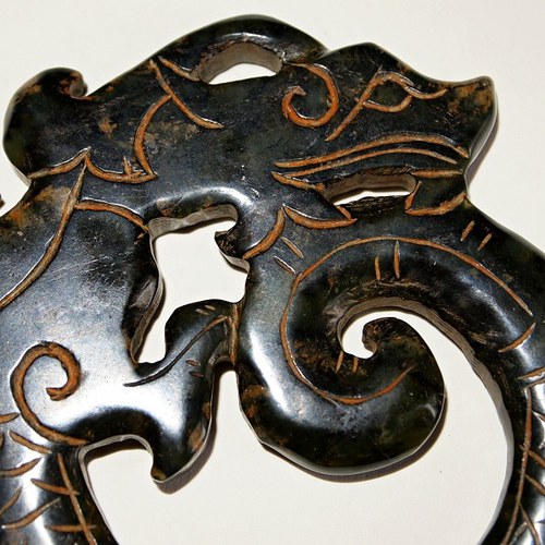 Amulet Tibet - DRAK extra, zelený jadeit — foto 3