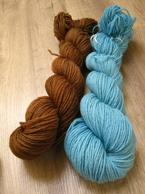 100% merino Hnědá, modrá - rezervace — foto 2