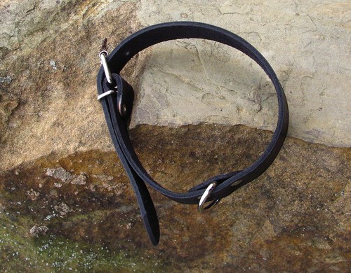 Kožený obojek 3cm — foto 2