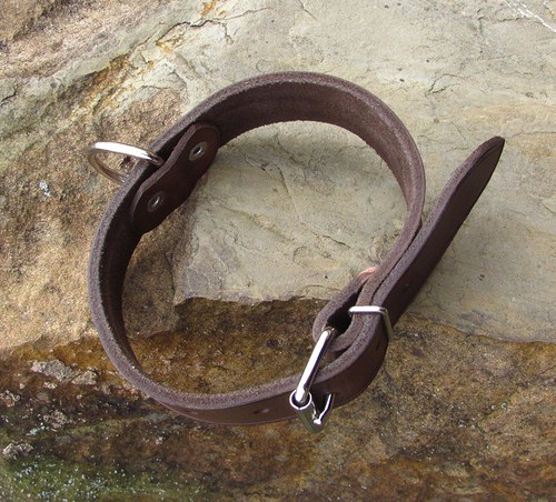 Kožený obojek 3cm — foto 2