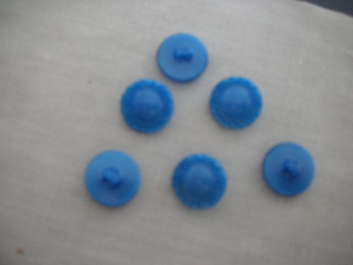 Skleněné knoflíky 6 ks — foto 2