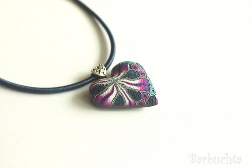 Náhrdelník kaleidoskop srdíčko — foto 2