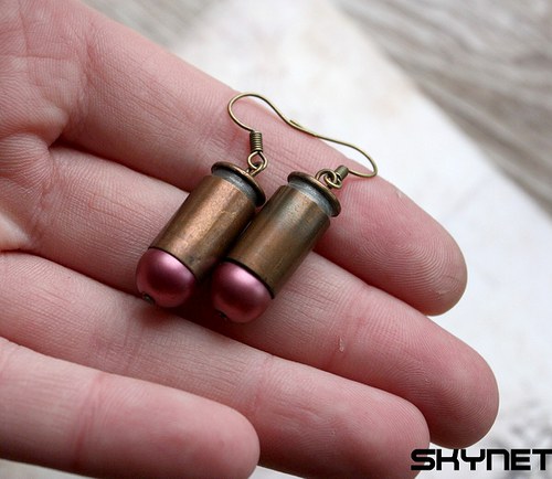 Nábojnice pro ostrý holky - náušnice — foto 5