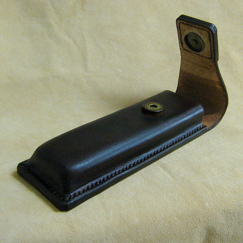 Penál koňský - dark brown — foto 3
