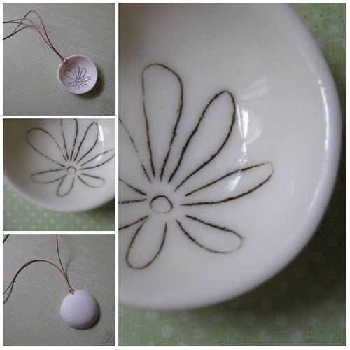 Skořepinka porcelánová... přívěsek — foto 5