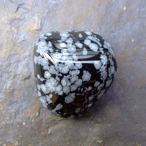 Obsidián vločkový kabošon č. 491 — foto 2