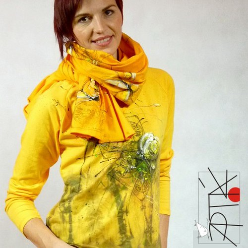 Šál motýlííí, 53x 235 cm — foto 2
