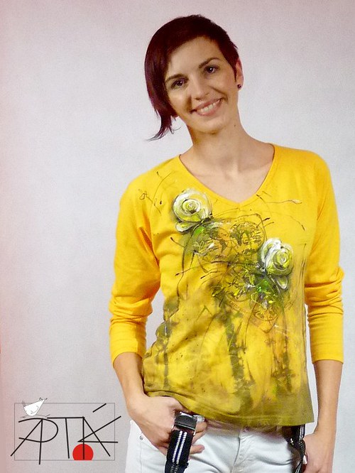 Triko "motýlííí", L/ XL — foto 2