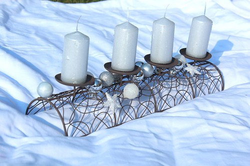 Adventní svícen KOVOVÝ — foto 2
